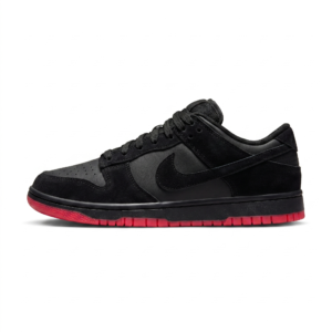 Dunk Low Black Suede & Red